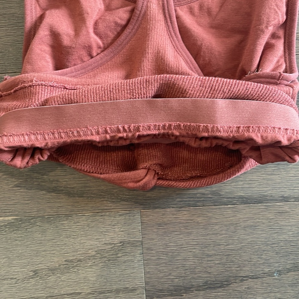 Fabletics Orange Cloud Seamless Knotted Midi Bra … - image 6